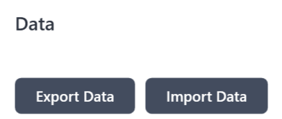 Export user data
