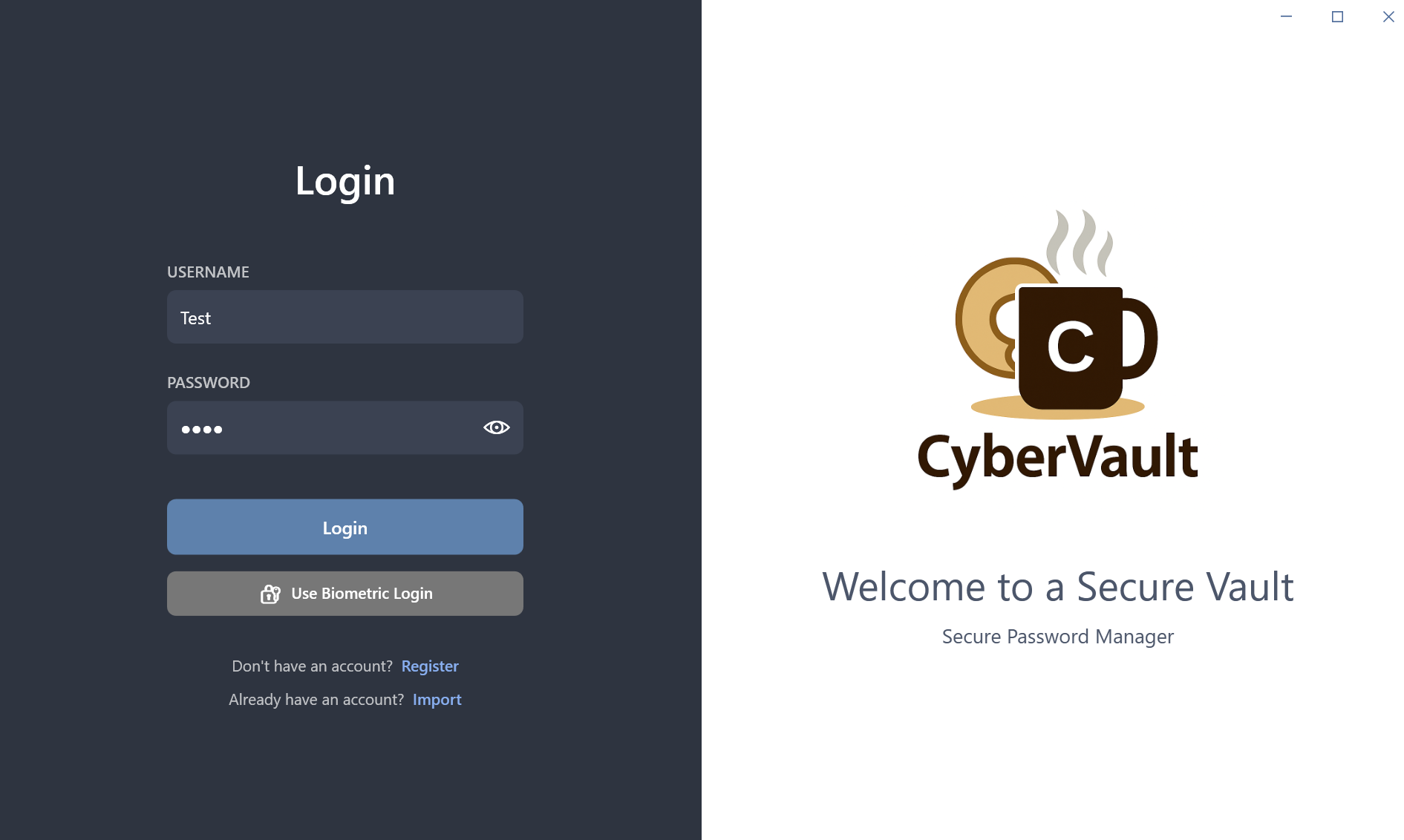 Login to account